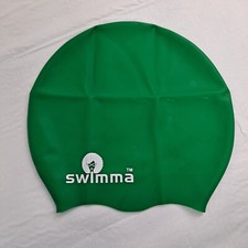 Swim Cap Swimming Silicone Hair Cover Green