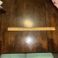 Vintage Wooden 12" Ruler From  Coca Cola Bottling Company Made In USA See Photo
