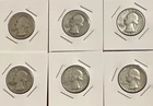 Lot Of 6 Washington 90% Silver Quarters