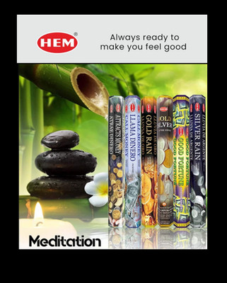 HEM Incense Sticks HEXA 20 Sticks BUY 4 GET 4 FREE!