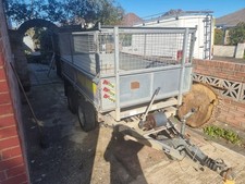 Ifor Williams 8x5 2 Ton  Manual  Tipper Trailer, With Removable Cage Sides..