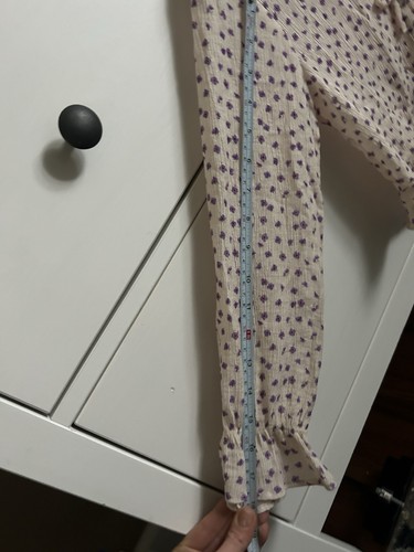 Zara Girls Floral Long Sleeve Blouse Front Buttons 10 - Picture 6 of 9