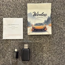 Wireless Carplay Android Auto Adapter Plug&Play USB Car Dongle 2 in 1 Mini Box