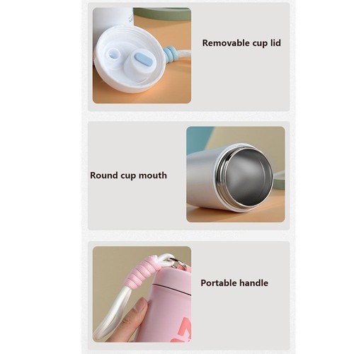 Auslaufsicherer Trinkbecher mit Strohhalm und Deckel Thermobecher für Damen DE - Bild 9 von 16