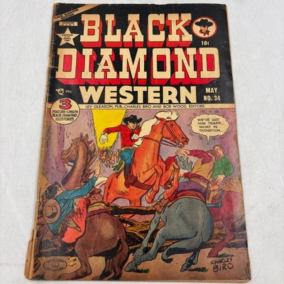 Black Diamond Western Vol.1 #34 Lev Gleason Publications Golden Age Charles Biro