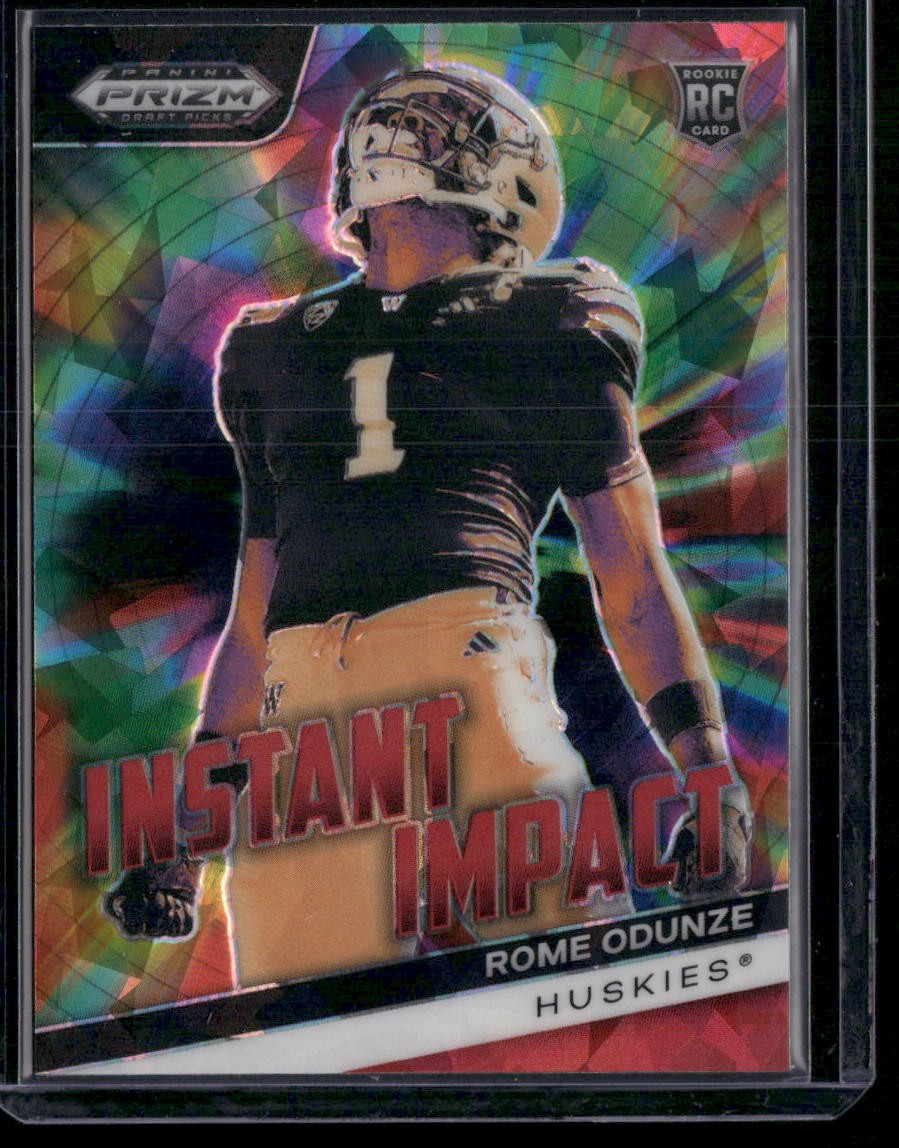 2024 Panini Prizm Draft Picks #II-RO Rome Odunze Instant Impact Red Ice (RC)