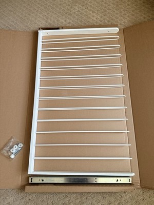 Ikea Pax Komplement Pull Out Pants Hanger Closet White Metal 39 3/8 x 22 7/8''