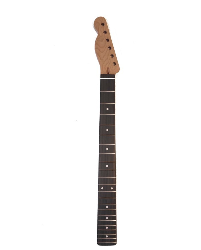 Manche Telecaster gaucher en érable torréfié premium avec touche en palissandre foncé