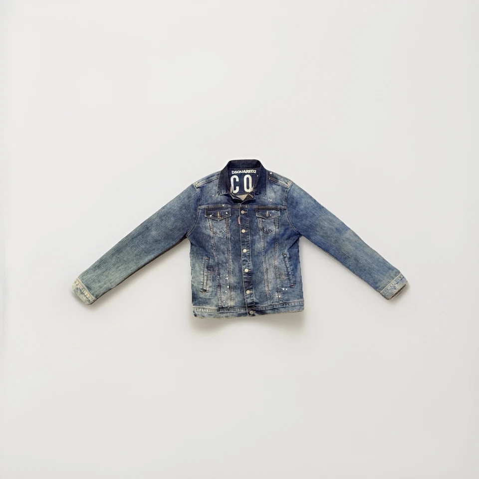 Dsquared 2 Men's Denim Jacket Size 54 - Image 2 of 4