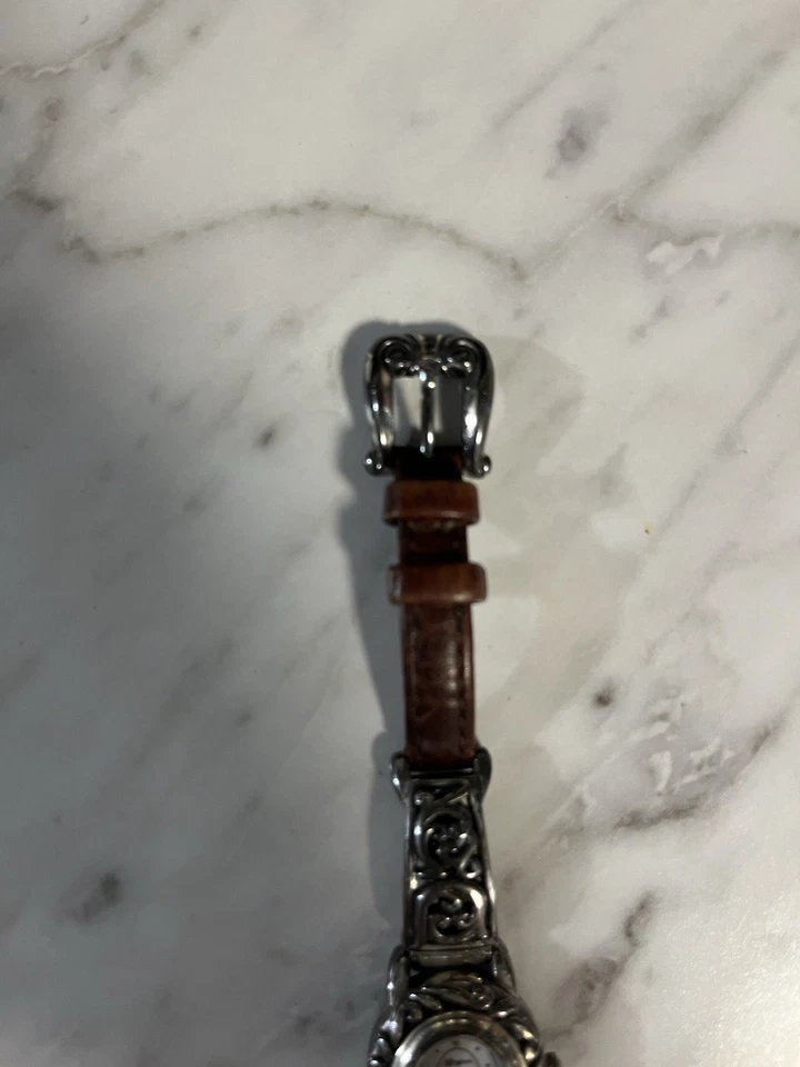 Vintage Brighton Women’s Small Watch With Leather Band - Image 3 of 4
