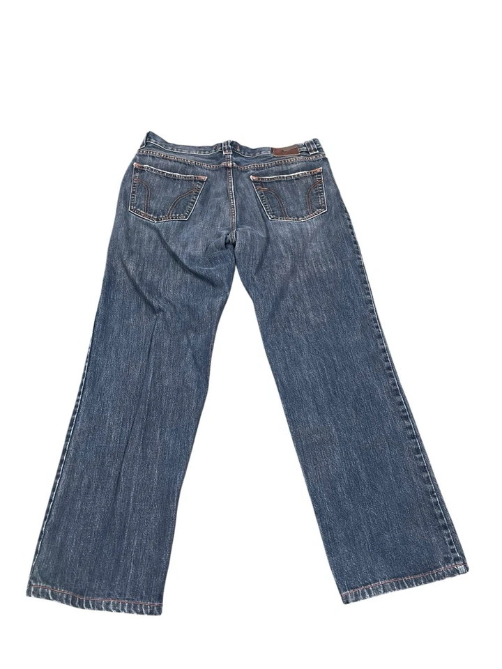 Dolce & Gabbana Metal Leather Logo sz 34X29 Men’s denim blue jeans - Image 2 of 4