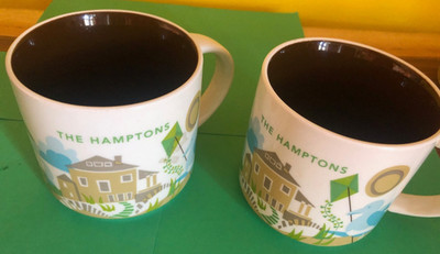 TWO STARBUCKS The Hamptons ''You Are Here'' Collection Coffee/Tea Mug 14 oz 2013