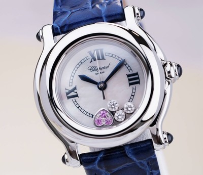 Chopard Happy Sport 4P Diamond Quartz Silver Dial Roman Index Women's Watch