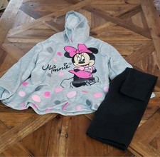 DISNEY Minnie Mouse 2 pc outfit hoodie leggings size 3T
