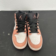 Nike Air Jordan 1 Mid GS Sneakers Shoes Kids Size 6Y Multicolor 555116-603