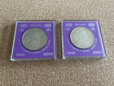 2 x Queen Elizabeth II Golden Jubilee &pound;5 Coin in Case