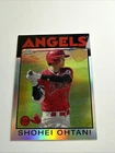 Shohei Ohtani 2021 Topps Chrome Silver Refractor '86 Retro Insert Card #86BC-9