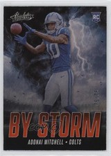 2024 Panini Absolute By Storm Orange Spectrum /75 Adonai Mitchell #BS-AML 0o6v