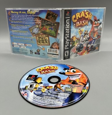 Crash Bash Sony Playstation 1 PS1 Complete Black Label Bandicoot