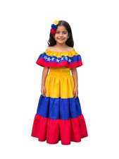 Venezuela Traditional Girls Flag-Style Dress