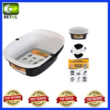 Innovative Scoop-Free Sifting Cat Litter Box with Odor Control  Microban 19"