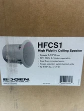 Bogen HFCS1 High Fidelity Ceiling Speaker  70v,100v, 16ohm,coaxial 6-1/2"Driver