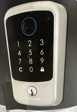 Defiant Hubspace Satin Nickel Biometric Fingerprint Electronic Touchpad Deadbolt