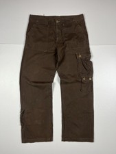 Airwalk Cargo Multipocket Pants Men’s M Brown Baggy Y2K Skater Vintage Streetwea
