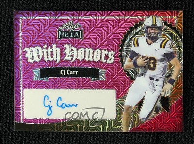 2024 Leaf Metal With Honors Pink Mojo 2/6 CJ Carr #WH-CJC Auto 0j3l