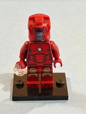LEGO Marvel Minifig -Iron Man Mark 3 Armor (No Face Mask) - sh0825 - See Descrpt