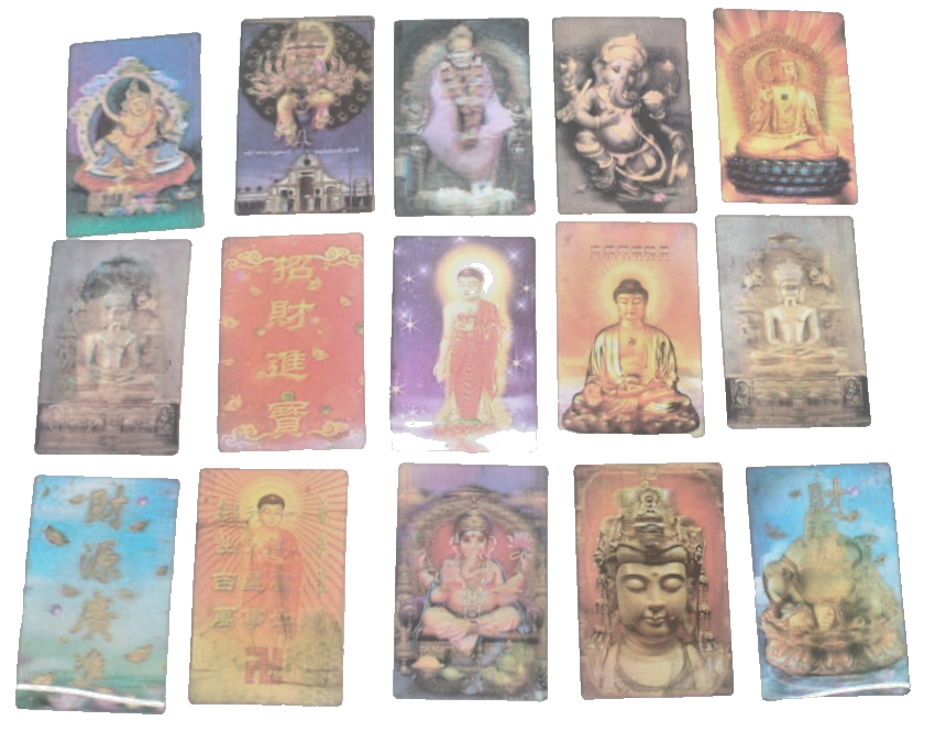 Prayer Robe Lot 21 Different Lenticular Asian Prayer Cards | eBay