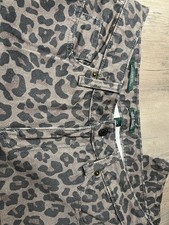 Womens Wild Fable Size 4R Cheetah Wide Leg Low Rise Baggy Jean