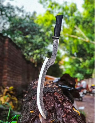 Egyptian Khopesh Carbon Steel Fixed Blade Replica w/ Leather Sheath camping tool