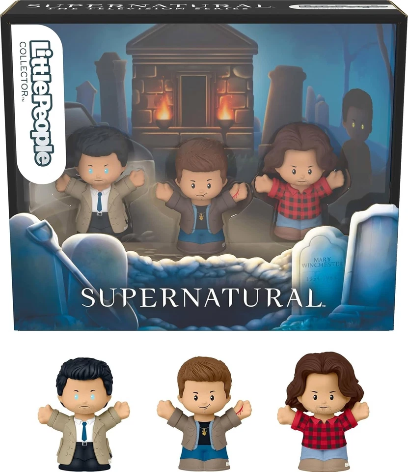 Conjunto Coleccionable Sobrenatural 20 Aniversario - Figuras Dean, Sam y Castiel Foto 3 de 4