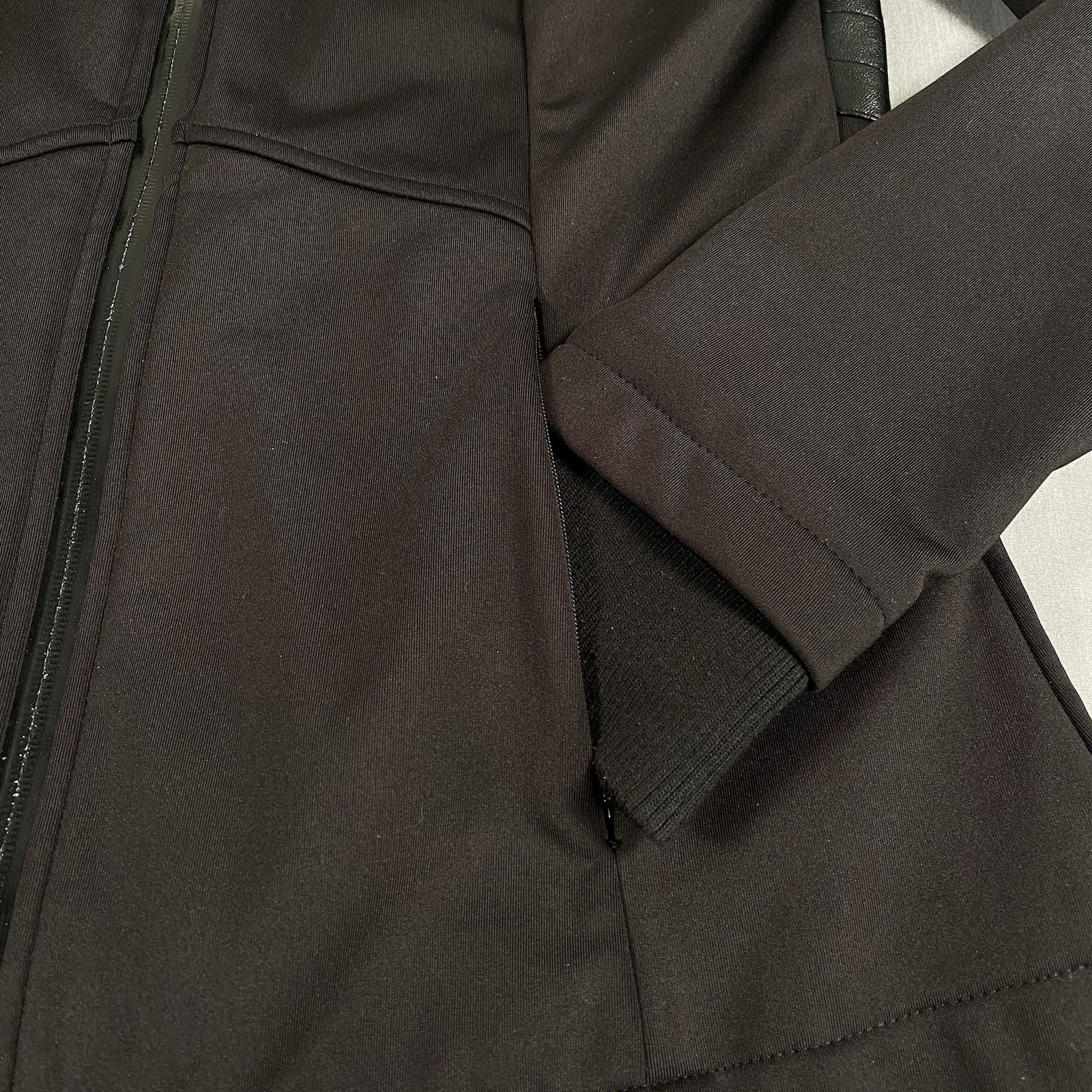 Fabletics Bray Moto Jacket Size Medium Black Faux… - image 13