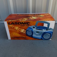 VTG Lasonic CDP-720 Radio Portable Stereo CD Player  Radio Cassette Recorder