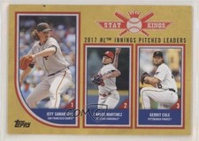 2018 Topps Big League Stat Kings Trio Gold Gerrit Cole Jeff Samardzija #327 9ca