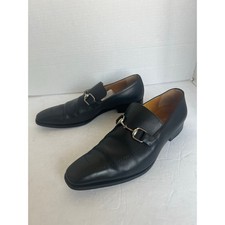 Gucci Men’s Horsebit Black Leather Slip On Loafer Dress Shoes Sz EU 41.5EJ