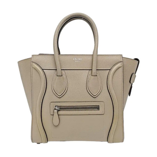 【Authentic】 CELINE LUGGAGE Camel Leather Handbags (DDP)