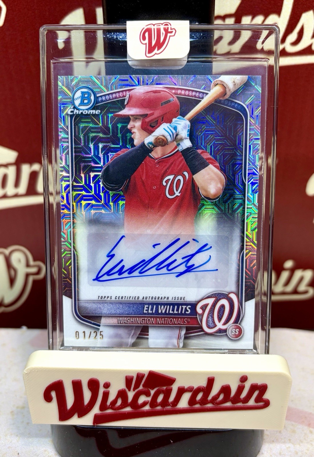 2025 Bowman Draft Mega Box Eli Willits Image Variation Auto /25 🔥