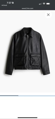 HM Leather Jacket Men