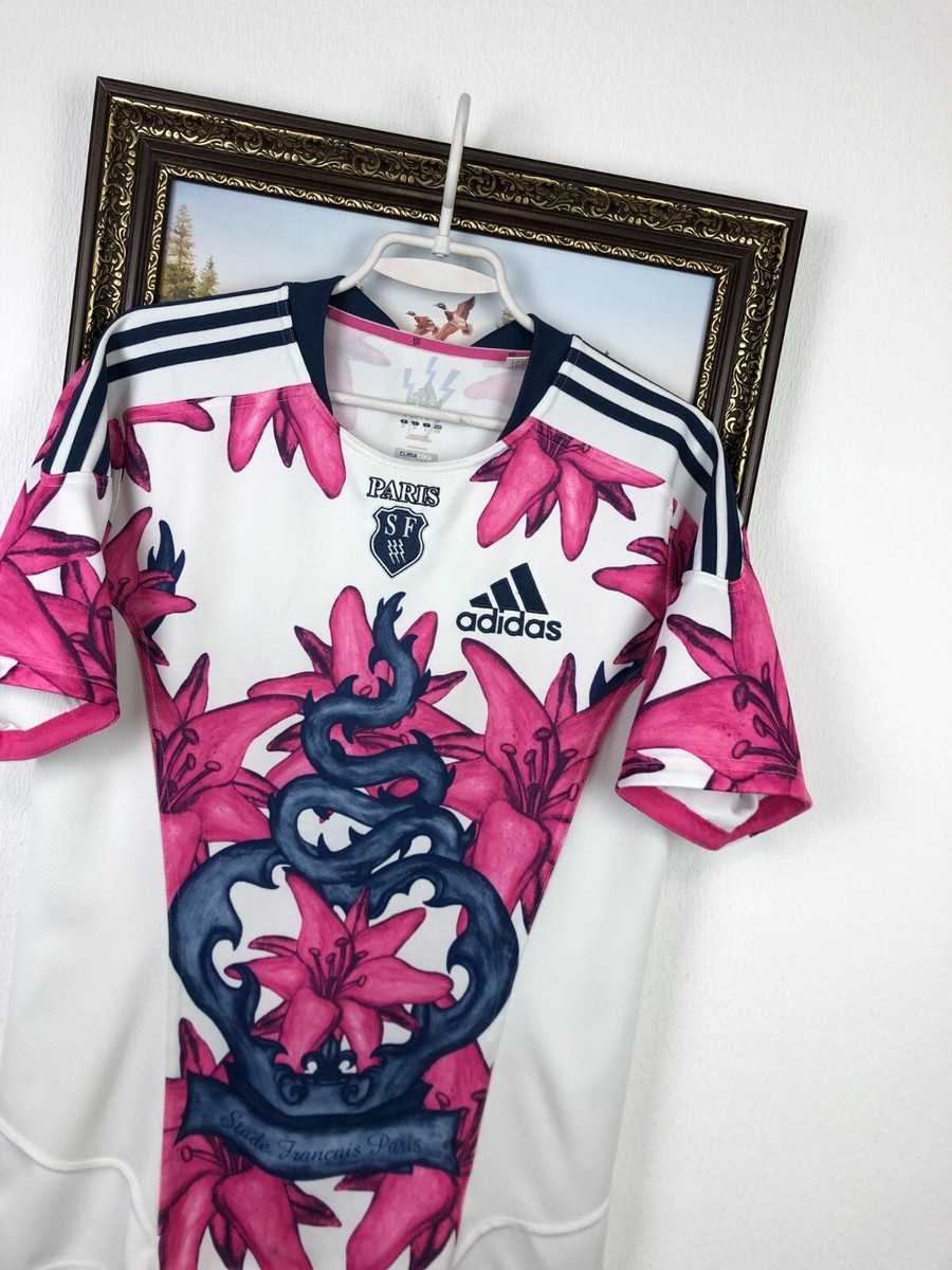 Adidas Paris Stade Francais 2011 Home Rugby Union Shirt Jersey