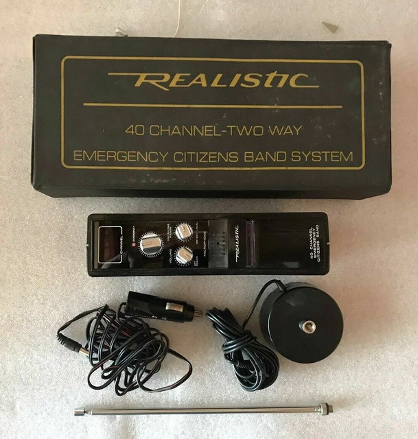 Vintage Realistic TRC412 Emergency 40Channel Portable 2 Way CB Radio