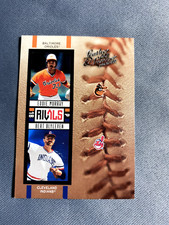 2005 Donruss Leather & Lumber Rivals Insert #24 Eddie Murray Blyleven
