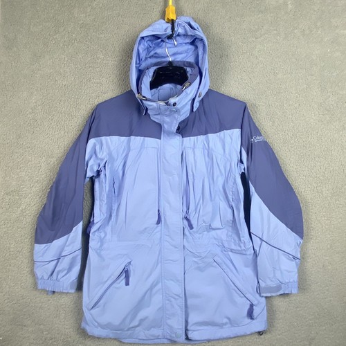 Columbia Jacket Womens Medium Core Interchange Hooded Mesh Lined Coat