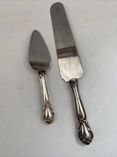 Web Sterling Handle Serving Utensils Cake Knife Cheese Spread Stainless Top S102