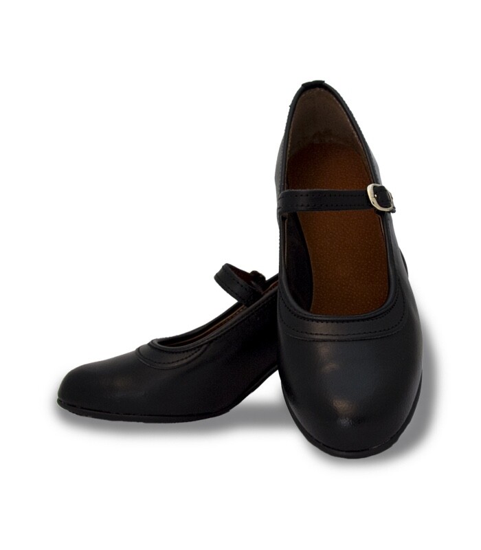 Zapatos de Baile Flamenco Zapatos de Flamenco Talla US 8 / 8.5 Cuero Negro