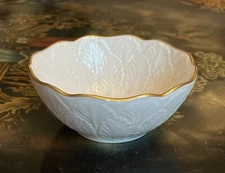 Vintage Lenox Greenfield Collection Bon Bon Bowl W/22kt Gold