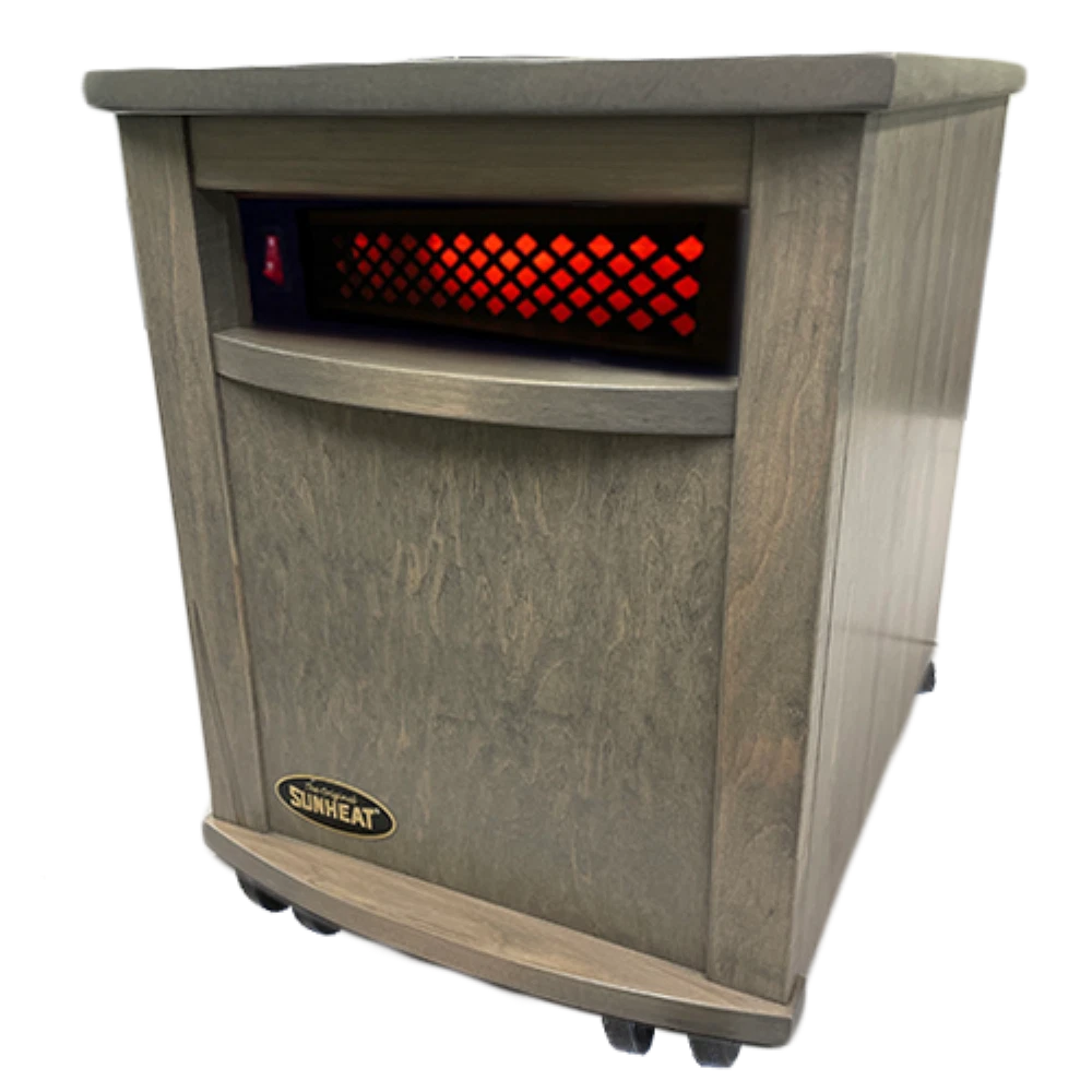 Original SUNHEATUSA1500-AMISH Driftwood Maple infrared heater up to 1,000  sq ft | eBay