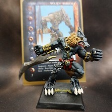 Rackham Confrontation  WOLFEN OF YLLIA - WOLFEN WARRIOR & STAT  CARD  OOP (No 4)